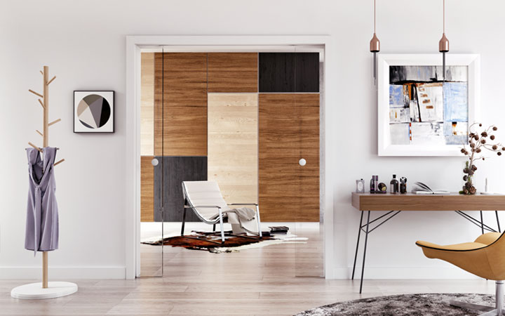 Cavis Schiebetür Glas